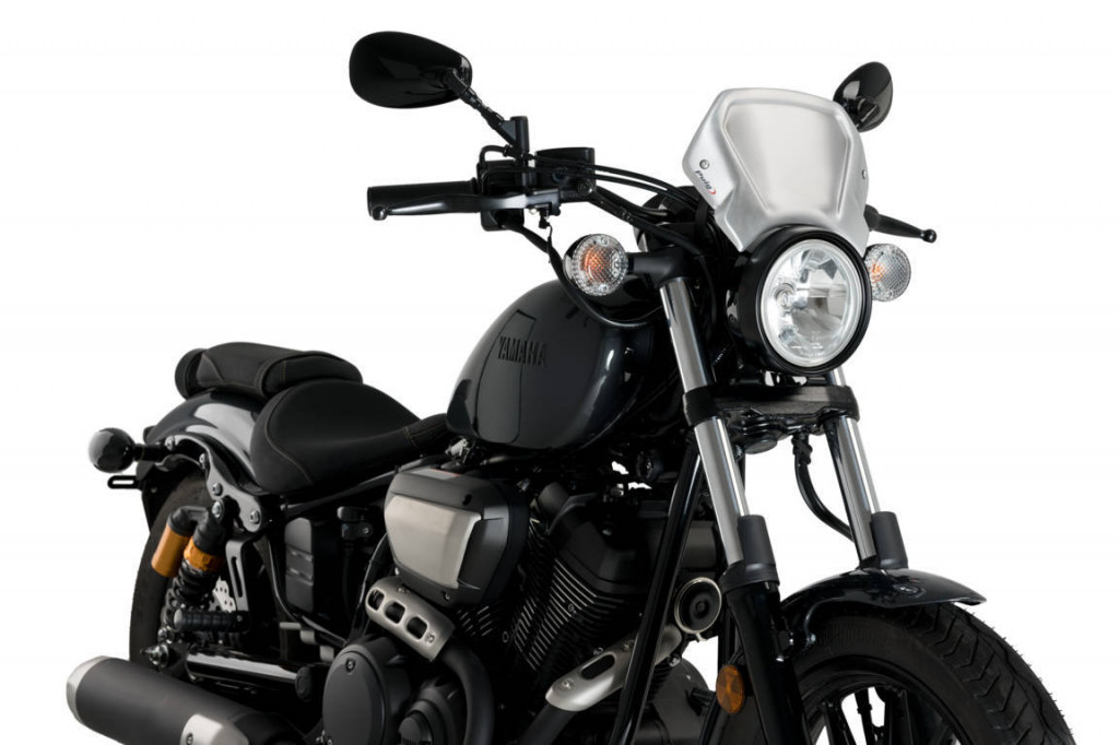 Windshield PUIG FRONTAL PLATE 3813P Silver aluminium