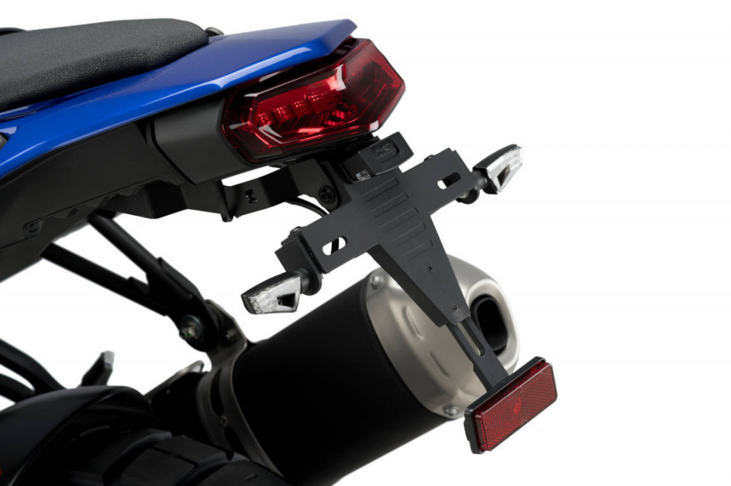 Adjustable license support PUIG 3861N Crni