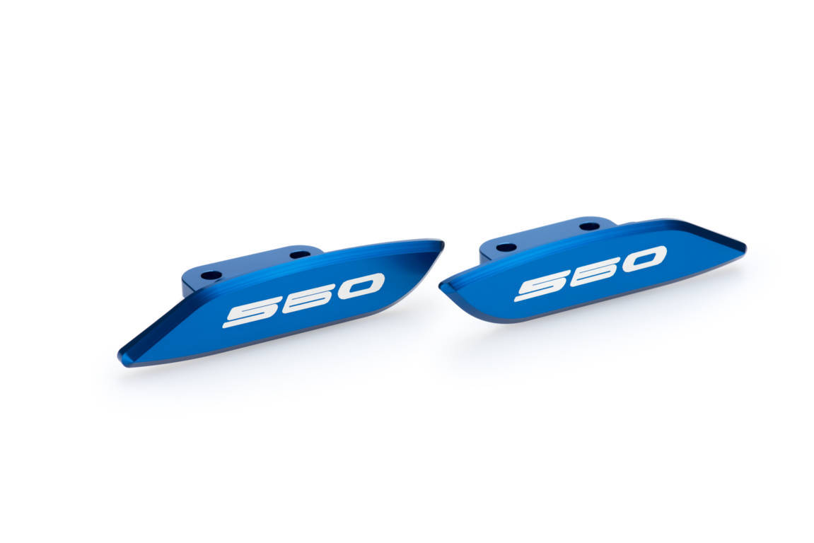 Rear-view base covers PUIG 3875A plavi