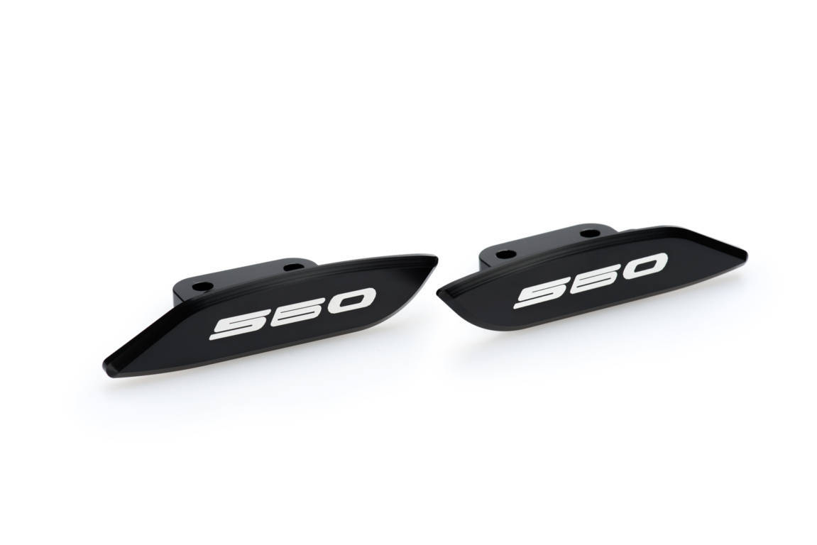 Rear-view base covers PUIG 3875N Crni