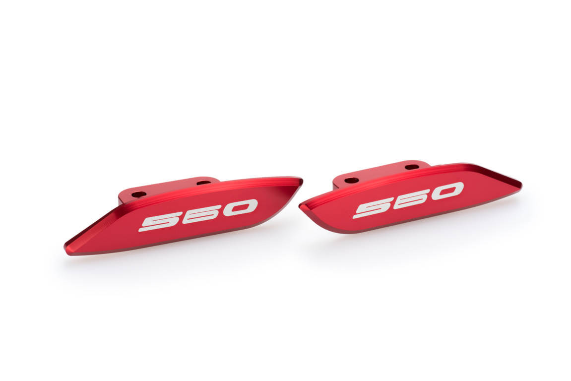 Rear-view base covers PUIG 3875R crven
