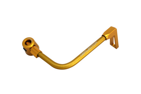 Lever guard ACCOSSATO DE001 with gold hose and joint right, aluminium