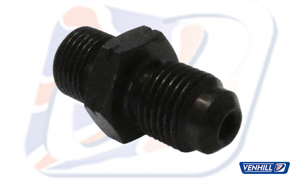 Male adaptor Venhill POWERHOSEPLUS 3/60100A/BLACK 10x1.00mm convex Crni