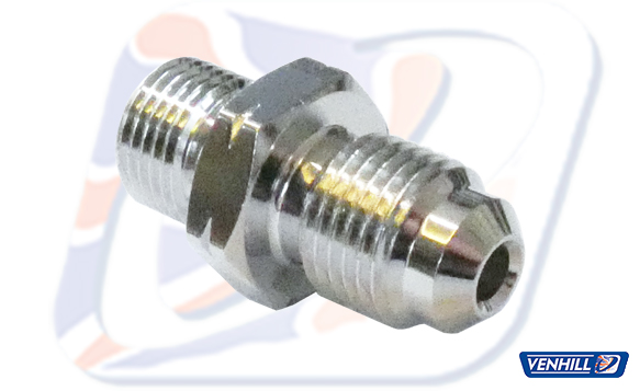 Male adaptor Venhill POWERHOSEPLUS 3/60125AC 10x1.25mm convex Krom