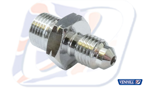 Male adaptor Venhill POWERHOSEPLUS 3/60800AC M8x1.00mm convex Krom