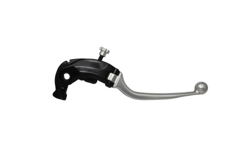 Adjustable folding lever ACCOSSATO LV018 in aluminium for Nissin radial brake master cylinder silver