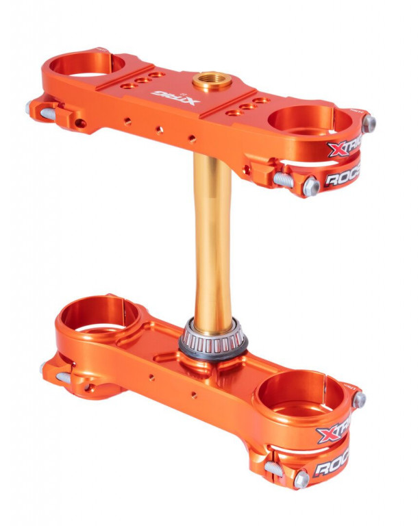 Triple clamps X-TRIG ROCS TECH 40501010 orange 22mm