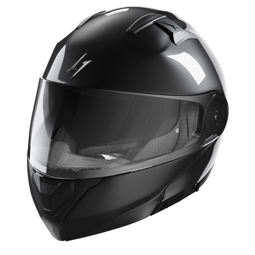 Flip-up helmet STORMER SPARK black pearly XS
