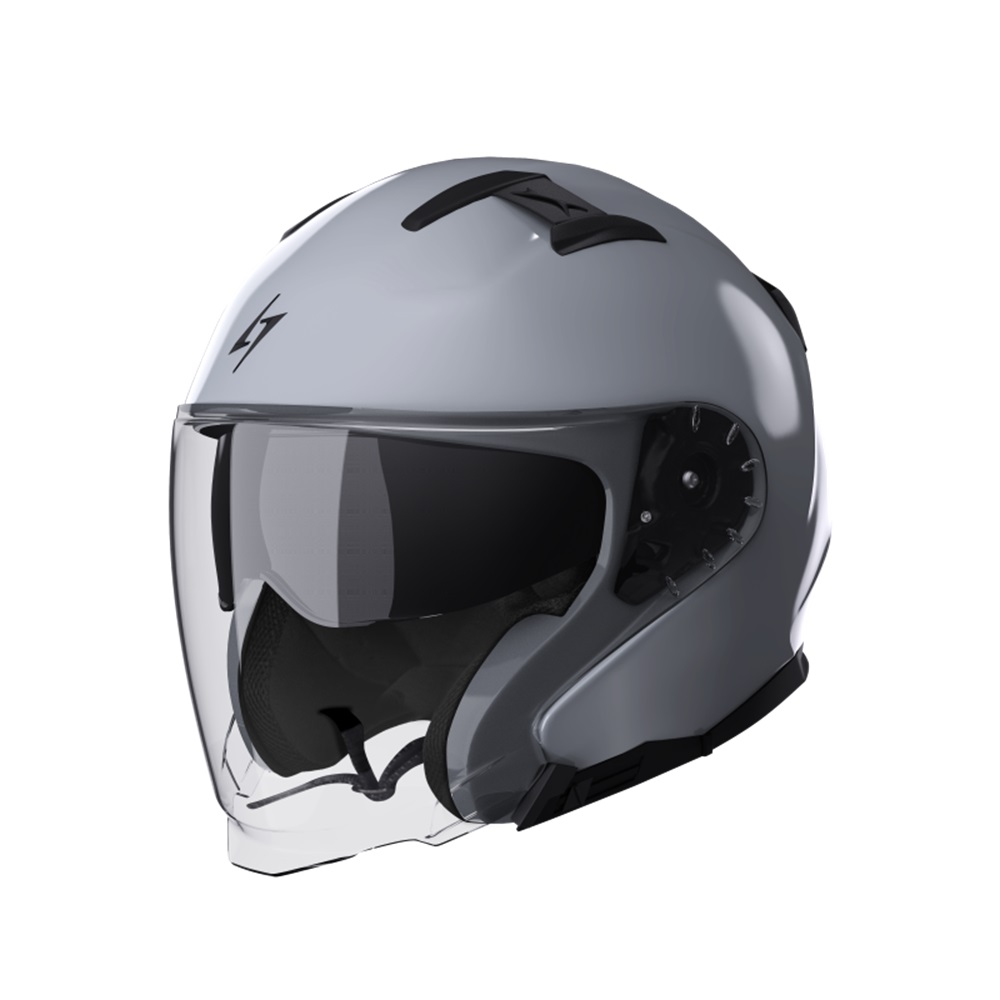 Open face helmet STORMER RIVAL nardo grey glossy XS