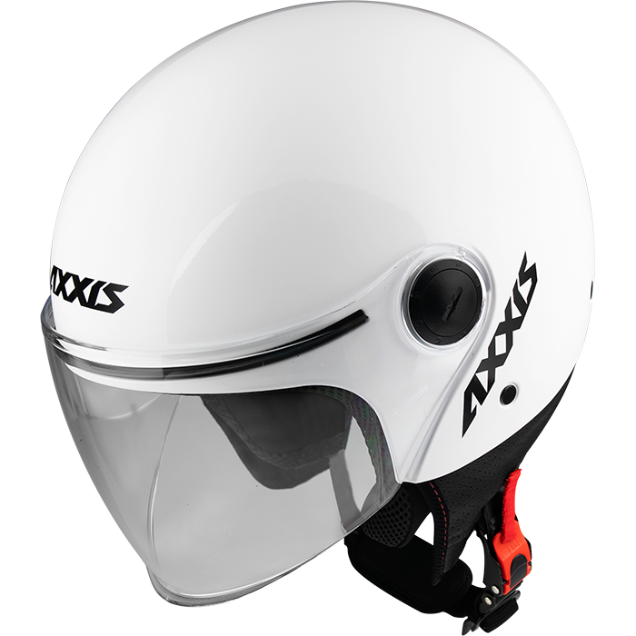 JET helmet AXXIS SQUARE solid gloss pearl white XS