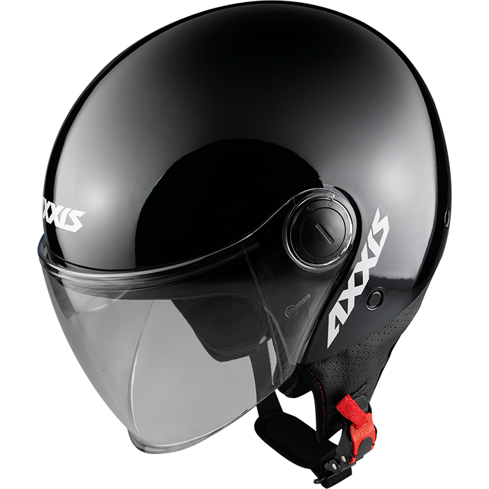 JET helmet AXXIS SQUARE solid black gloss XS