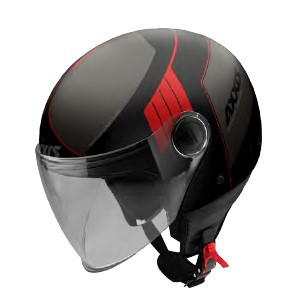 JET helmet AXXIS SQUARE convex gloss red XS