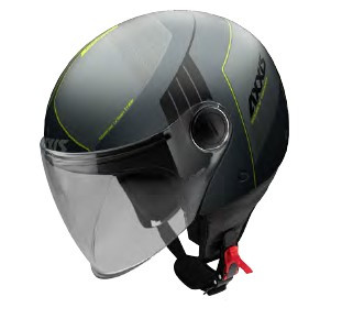 JET helmet AXXIS SQUARE convex gloss grey XS