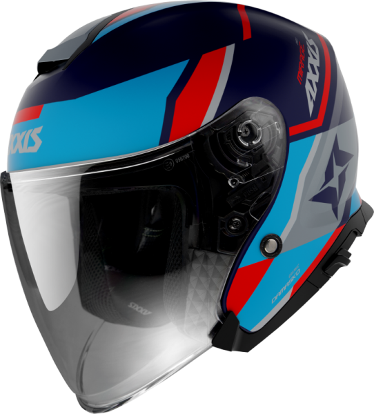 JET helmet AXXIS MIRAGE SV ABS damasko blue matt XS