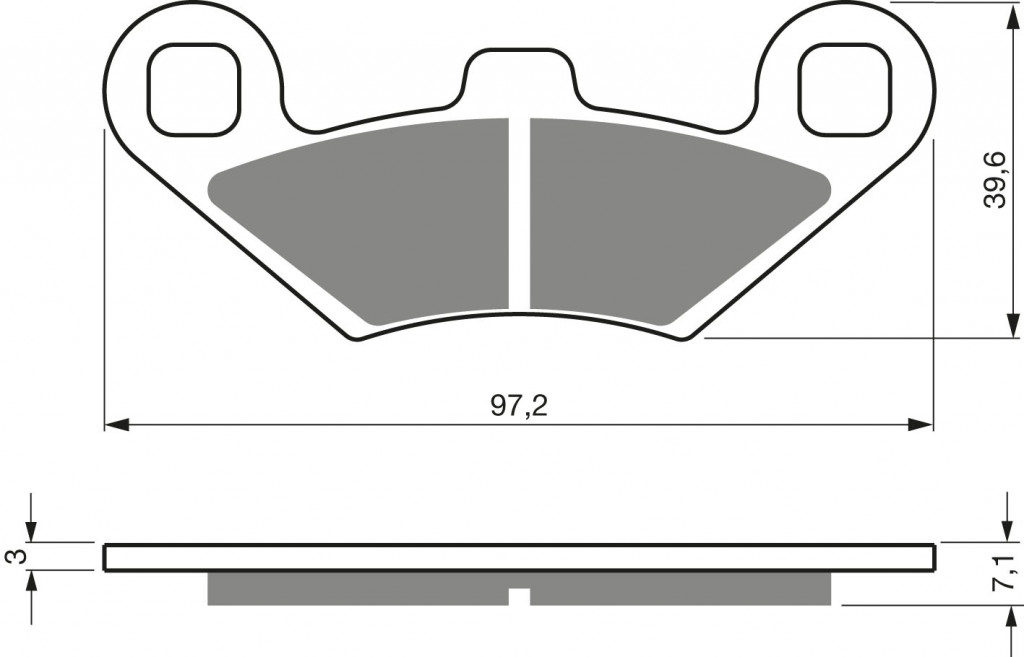 Disk pločice GOLDFREN 425 S33 STREET FRONT