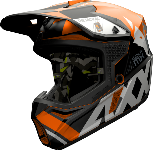 MX helmet AXXIS WOLF jackal B14 matt fluor orange XS