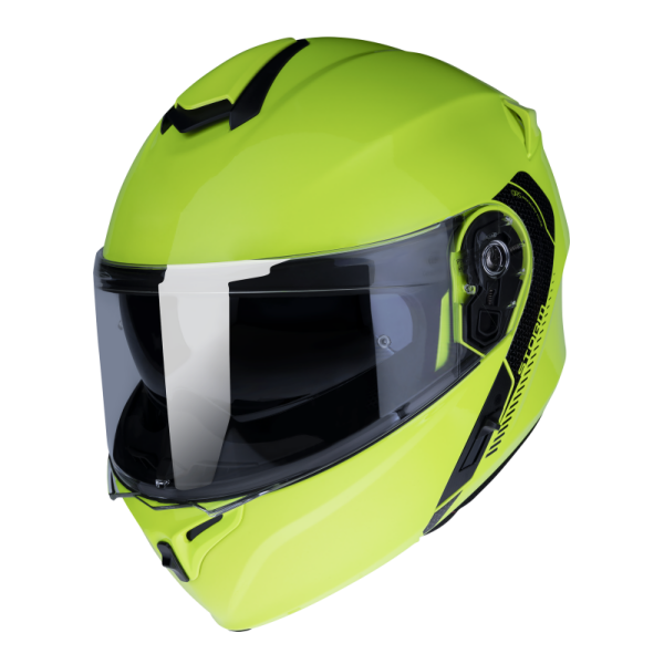 FLIP UP helmet AXXIS STORM SV solid gloss fluor yellow XS