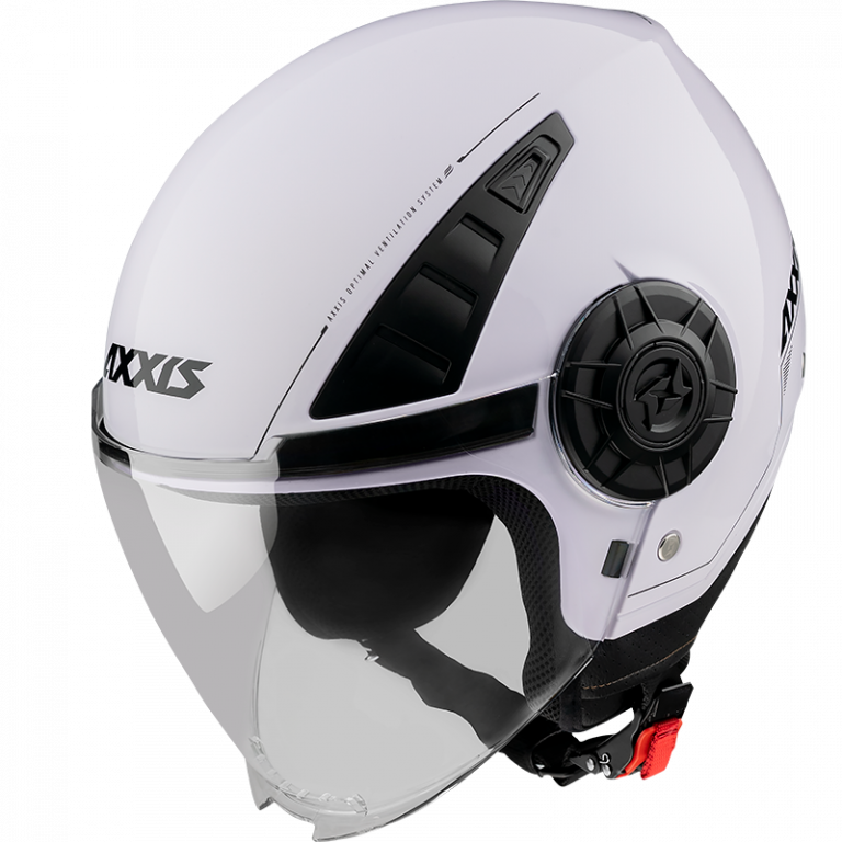JET helmet AXXIS METRO ABS solid gloss pearl white XS