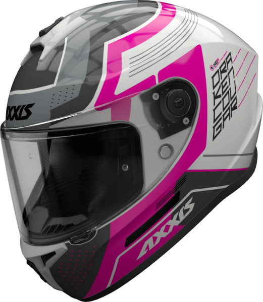 FULL FACE helmet AXXIS DRAKEN S cougar gloss fluor pink XS