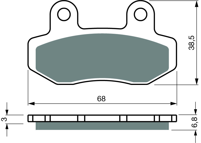 Disk pločice GOLDFREN 447 S33 OFF-ROAD REAR