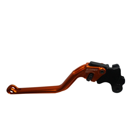 Clutch Lever ACCOSSATO ESM048 fixed CNC-worked aluminium, orange