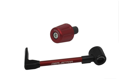 Lever guard in aluminium + right end ACCOSSATO DE005 with red hose and joint left