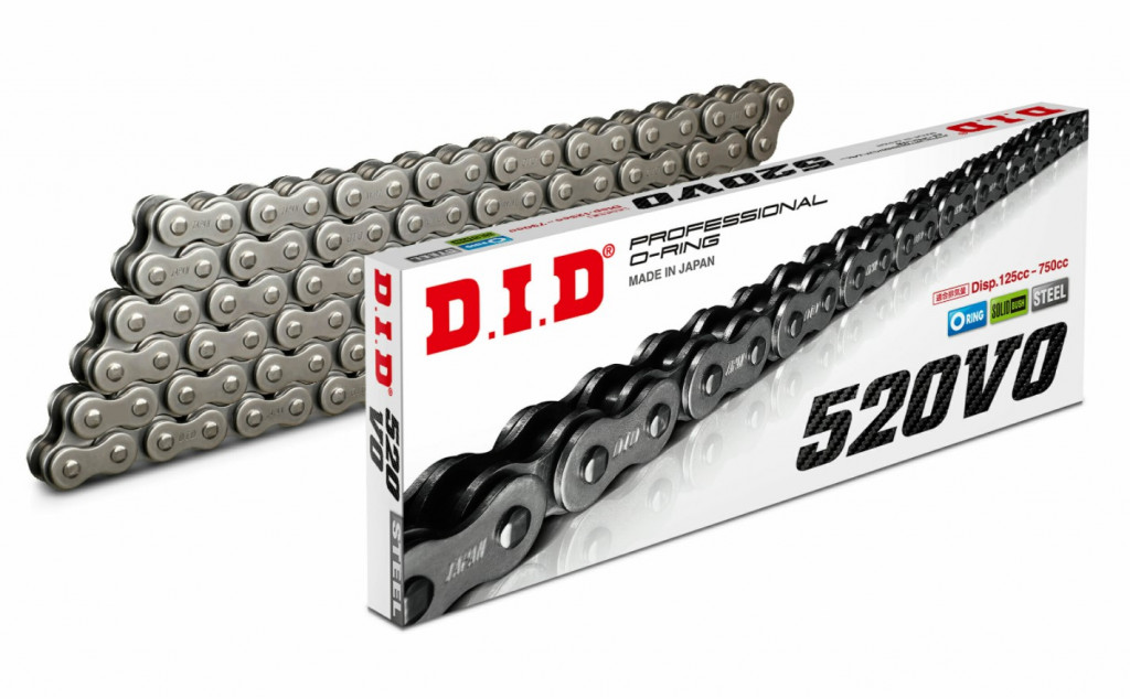 VO series O-Ring chain D.I.D Chain 520V0 112 L Black/Black
