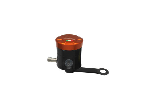 Brake fluid reservoir ACCOSSATO CNC-worked FU057 straight bracket included orange