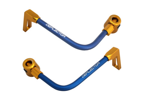 Lever guard ACCOSSATO DE003 with blue hose and joint right + left , aluminium