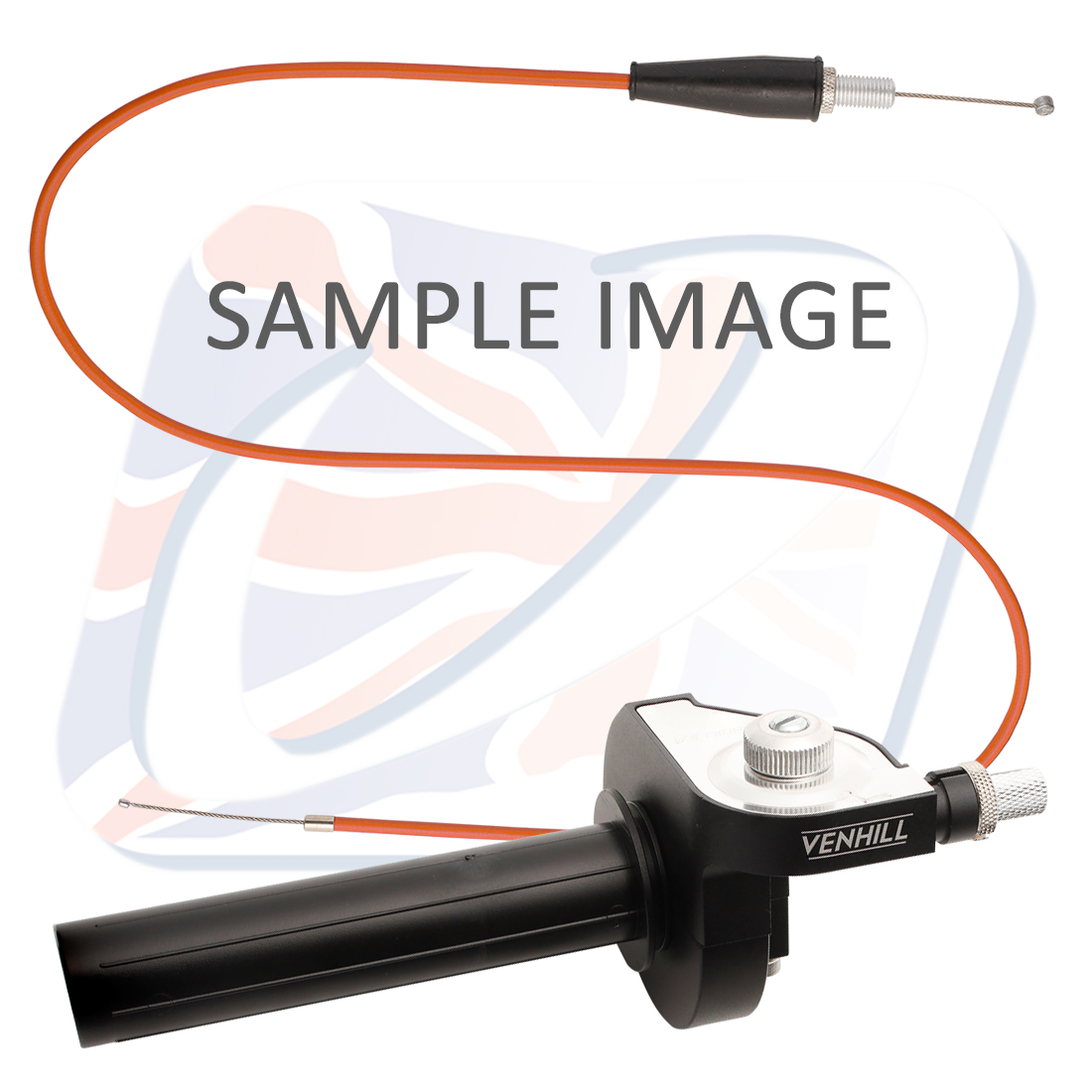 Twistgrip conversion 600A Venhill K01-4-034/9-OR featherlight orange