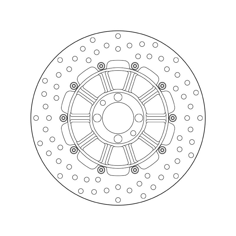 Kočiona disk BREMBO 68B407D3 fix