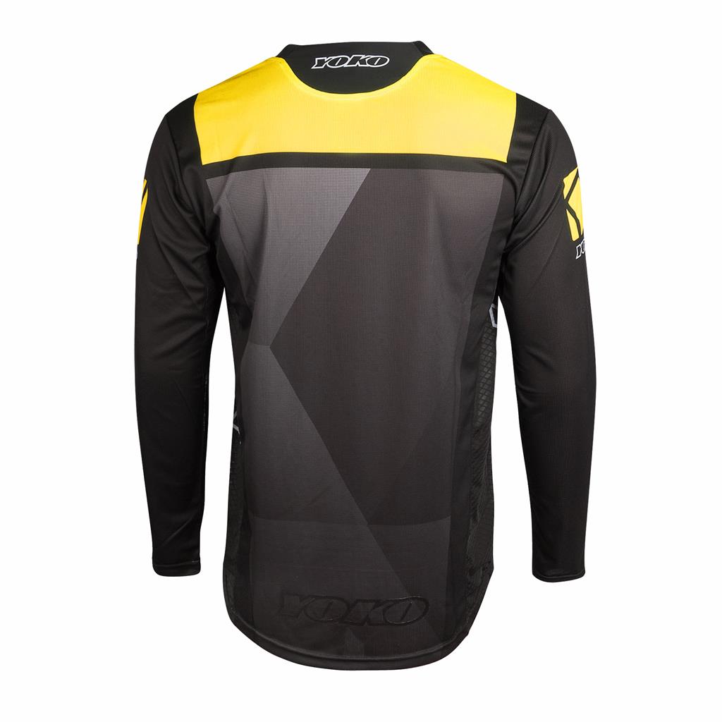 MX jersey kids YOKO KISA black / yellow M