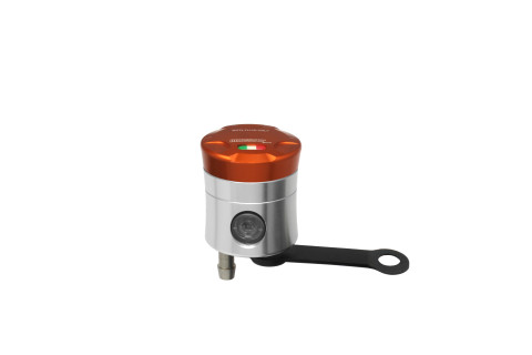 Brake fluid reservoir ACCOSSATO CNC-worked FU151 straight bracket included orange