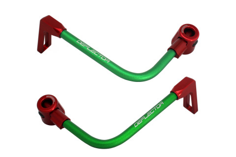 Lever guard ACCOSSATO DE003 with green hose and joint right + left , aluminium