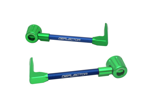 Lever guard ACCOSSATO DE003 with blue hose and joint right + left , aluminium