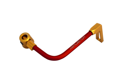 Lever guard ACCOSSATO DE001 with red hose and joint right, aluminium