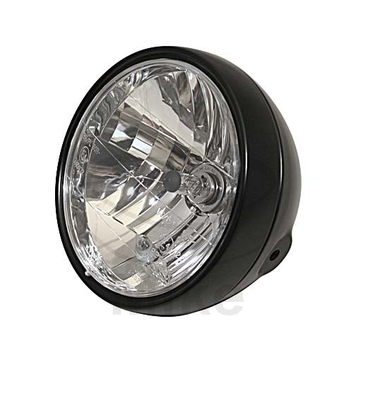 Headlight JMT 223-052 Crni H4 6 1/2