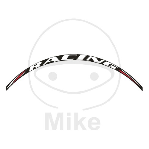 Wheel rim sticker JMT racing white