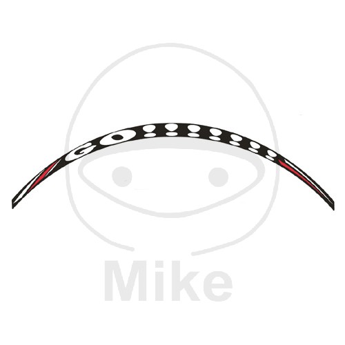 Wheel rim sticker JMT GO!!! white