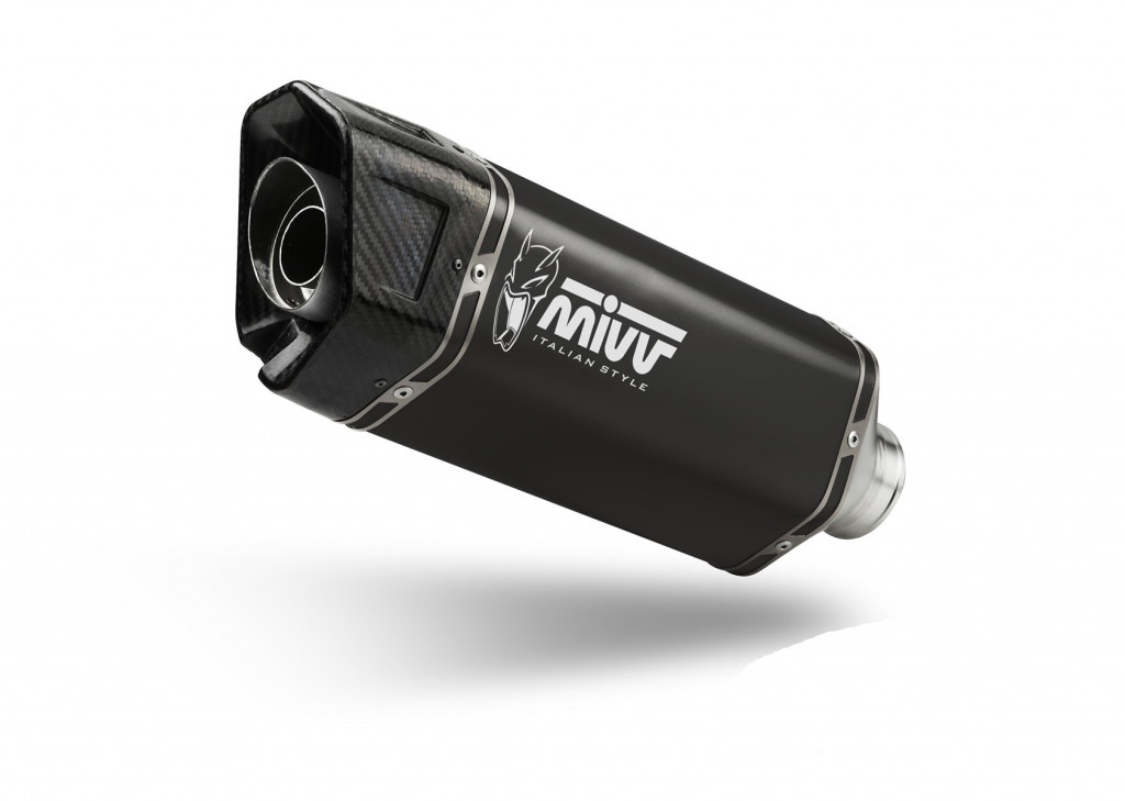 Cijeli ispušni sustav 2x1 MIVV SR-1 A.021.LR1XB Crni for APRILIA RS 457 2024-2026