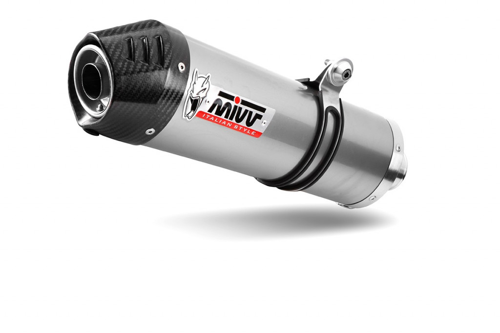 Silencer MIVV OVAL E.012.LX2C Stainless steel with carbon cap