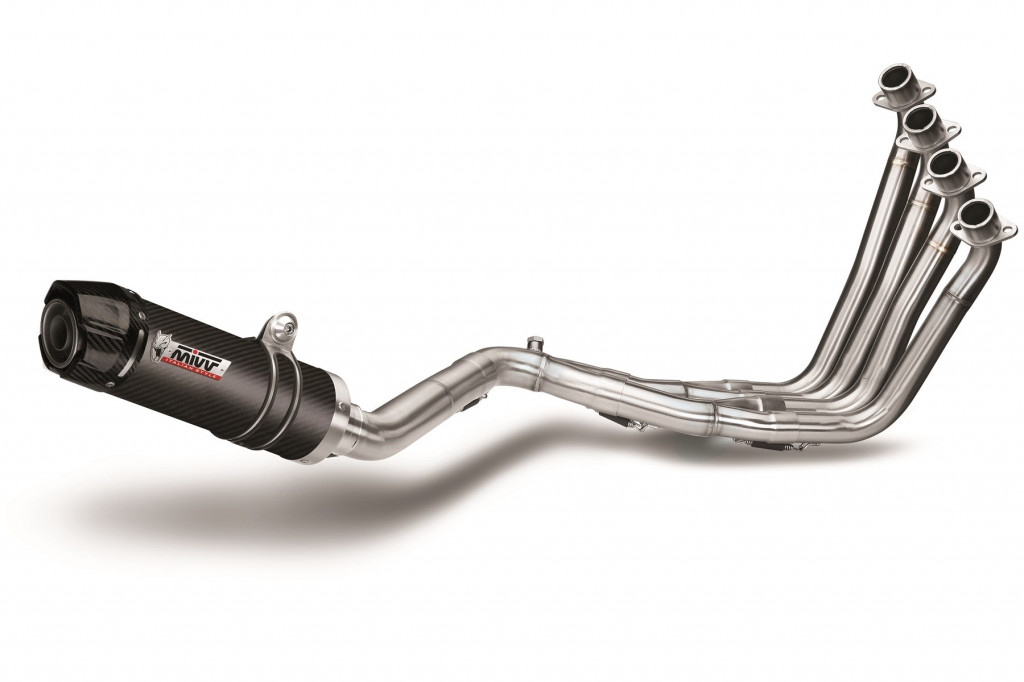 Cijeli ispušni sustav 4x2x1 MIVV GP H.055.L2SC Carbon with carbon cap for HONDA CB 650 F / FA 2014-2018