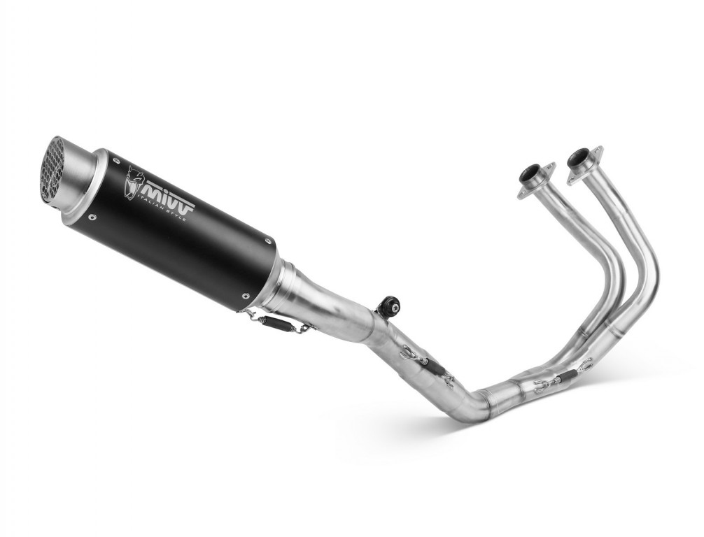 Cijeli ispušni sustav 2x1 MIVV GPpro K.044.LXBP Black Stainless Steel for KAWASAKI Z 650 2017-2023, KAWASAKI Ninja 650 2017-2023