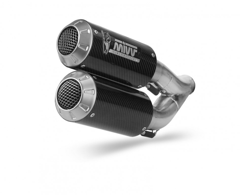 2 silencers kit MIVV MK3 KT.022.LM3C Carbon for KTM Super Duke 1290 / R 2014-2019