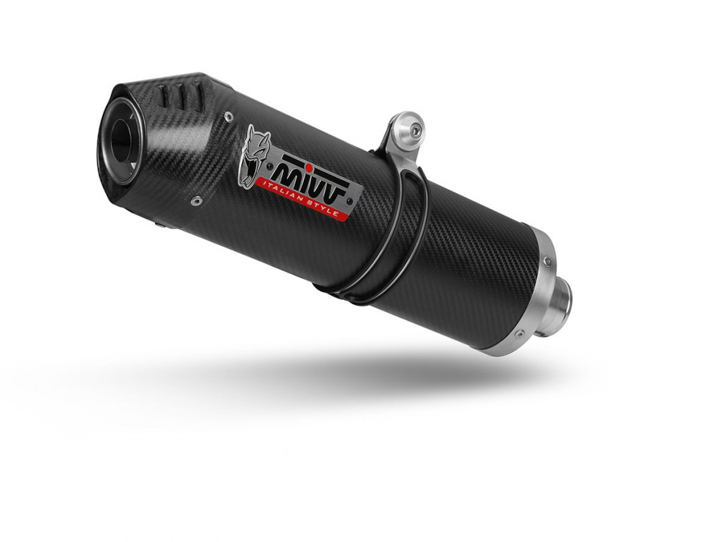 Silencer MIVV OVAL M.013.LEC Carbon / Carbon Cap for MOTO GUZZI V 85 TT 850 / Travel 2019-2024