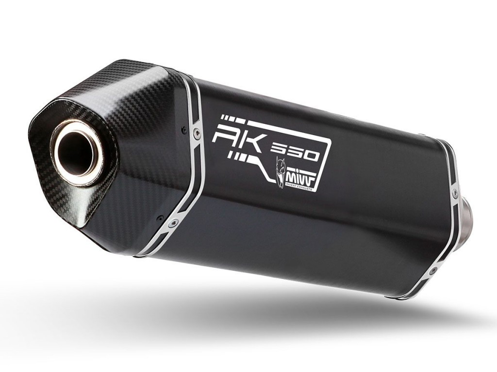 Silencer MIVV SPEED EDGE O.008.LRB Steel black for KYMCO AK 550 2017-2020