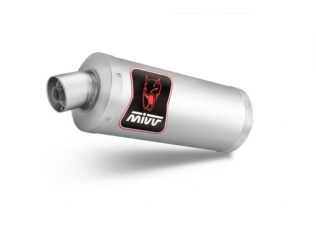 Silencer MIVV DAKAR T.023.LDKX Stainless Steel for TRIUMPH Tiger 1200 Explorer / GT Explorer 2021-2024