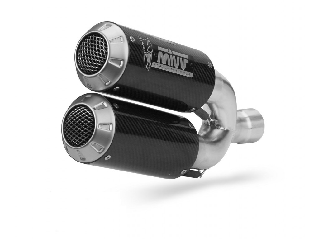 2 silecers kit MIVV MK3 T.025.LM3C Carbon