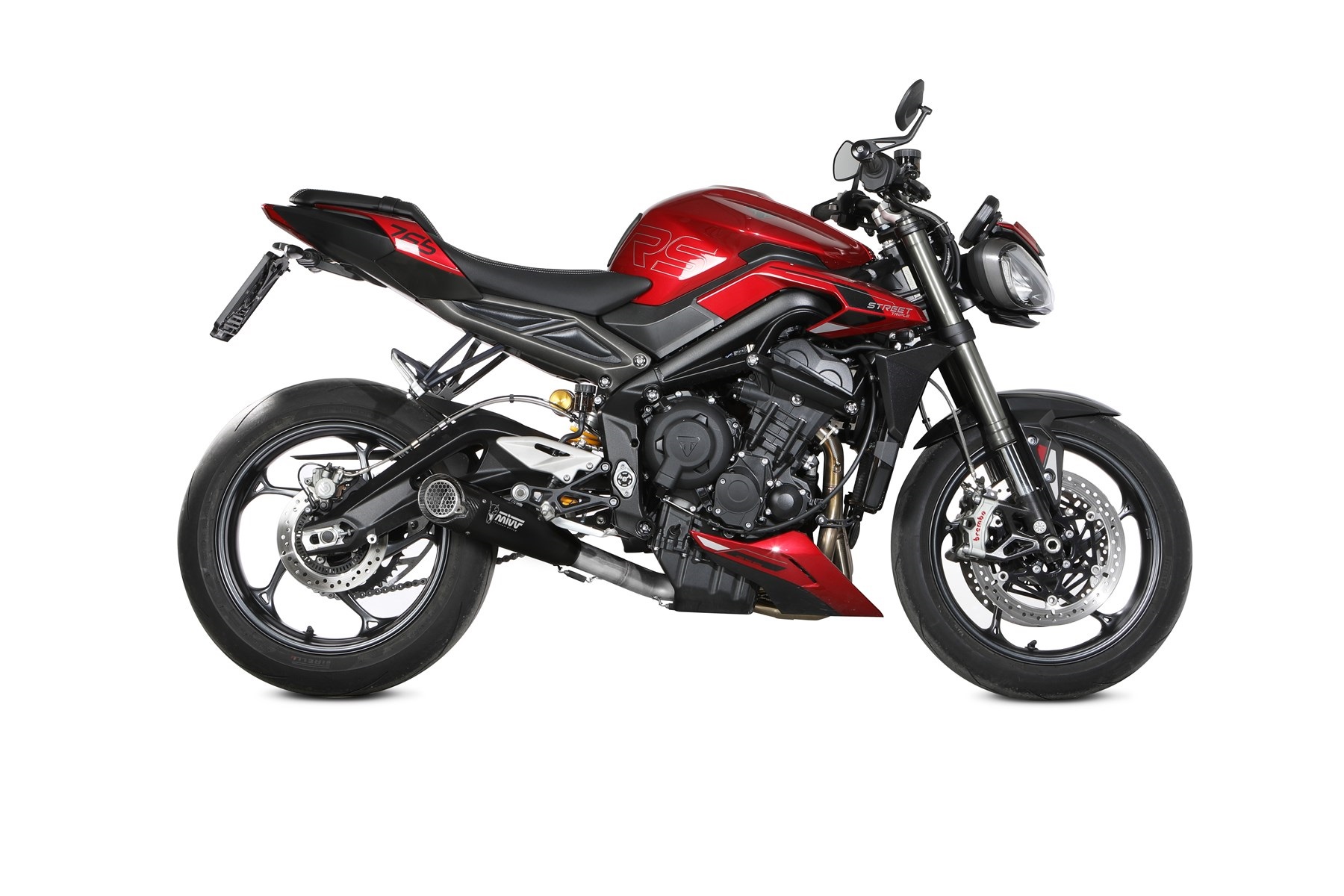 Full exhaust system 3x1 MIVV X-M5 T.027.SC5B Crni