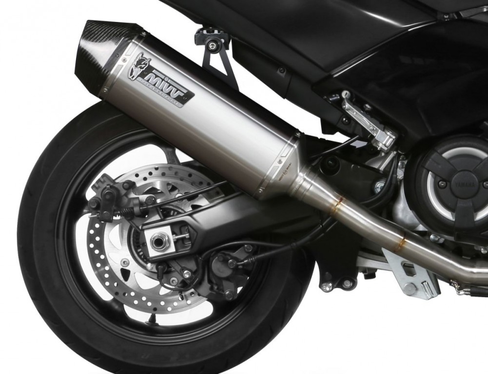 Cijeli ispušni sustav 2x1 MIVV SPEED EDGE Y.061.LRX Stainless Steel / Carbon cap